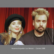 Rosanna Arquette and Luc Besson - Cannes 1988